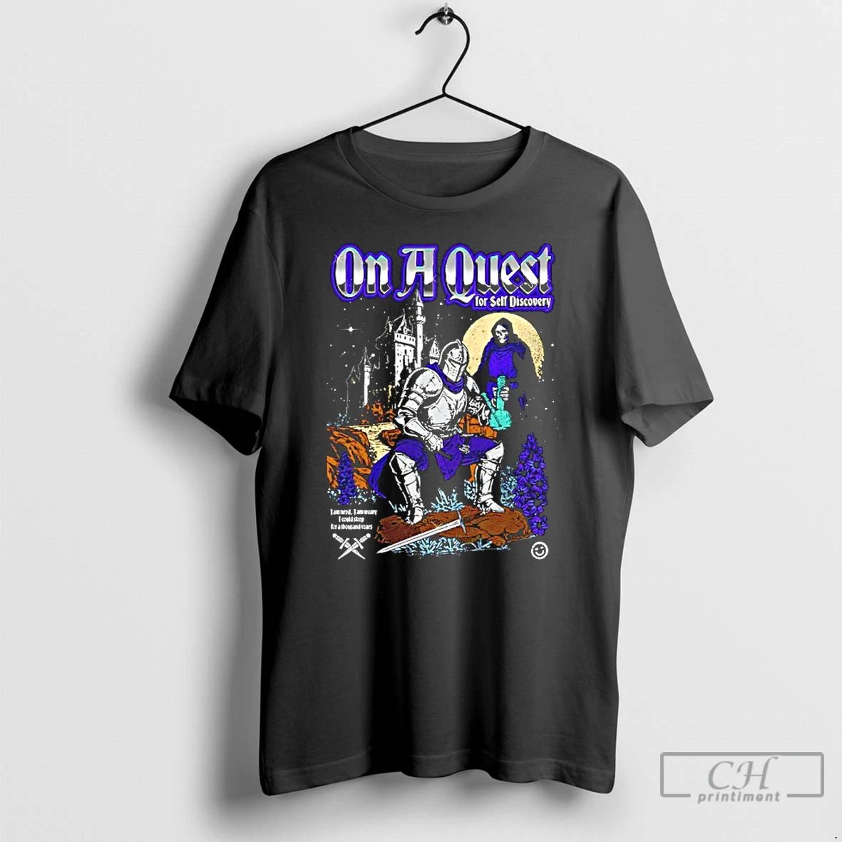 Classic Knight And Reaper On A Quest For Self Discovery T Shirts