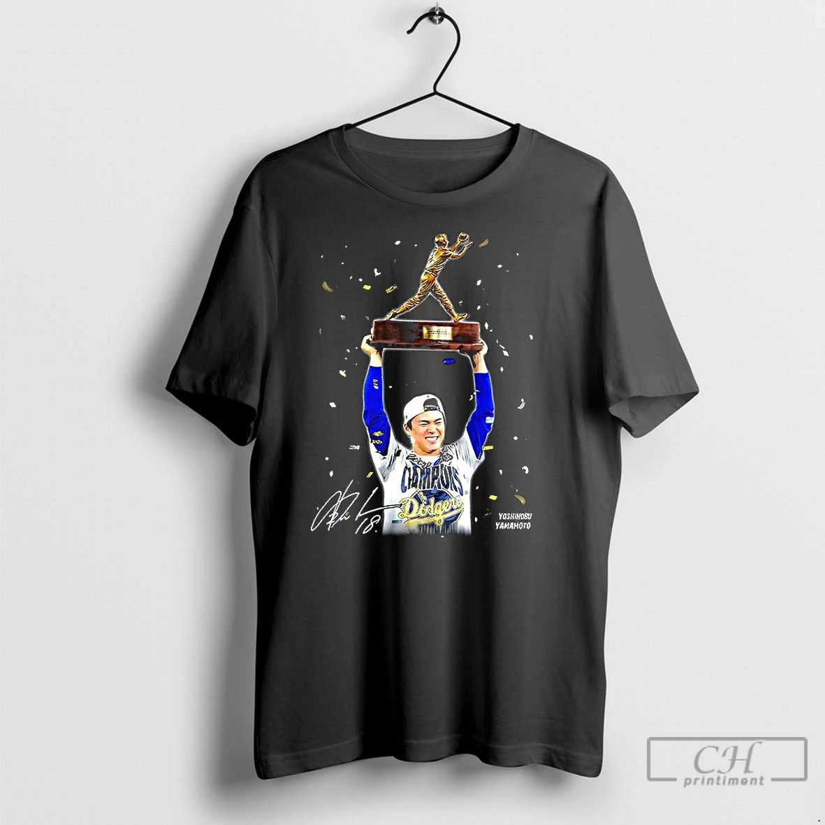 Premium Yoshinobu Yamamoto Los Angeles Dodgers World Series 2025 Mvp Trophy Signature