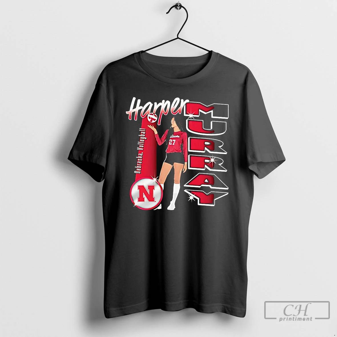 Classic Harper Murray Picture Nebraska Cornhuskers T Shirts