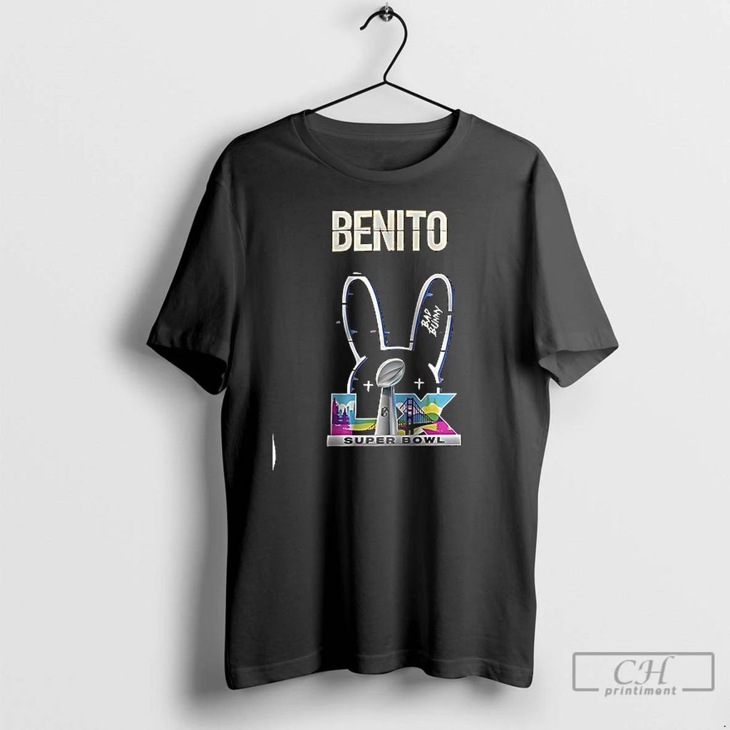 Premium Kansas City Chiefs X Bad Bunny Benito Football Mascot Signature T Shirts