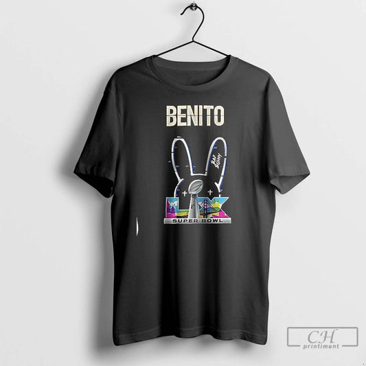 Premium Kansas City Chiefs X Bad Bunny Benito Football Mascot Signature T Shirts