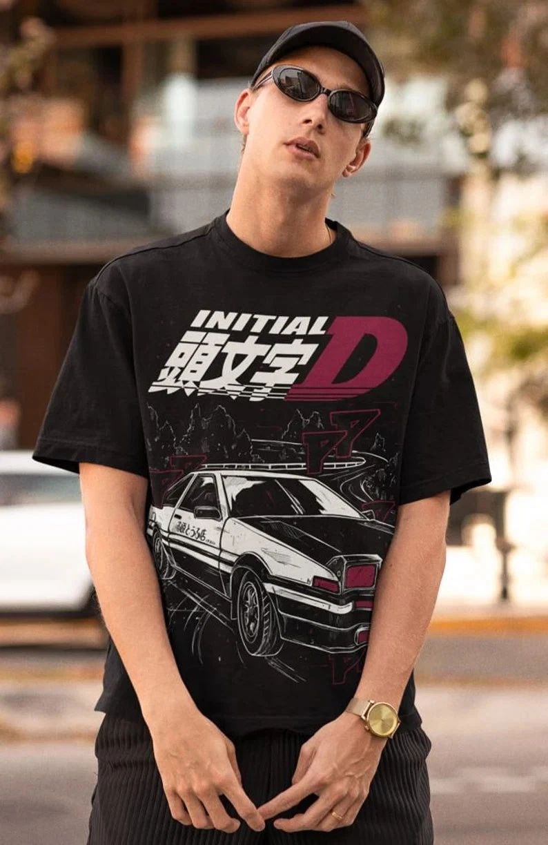 INITIAL D T-Shirt – Anime Unisex Manga