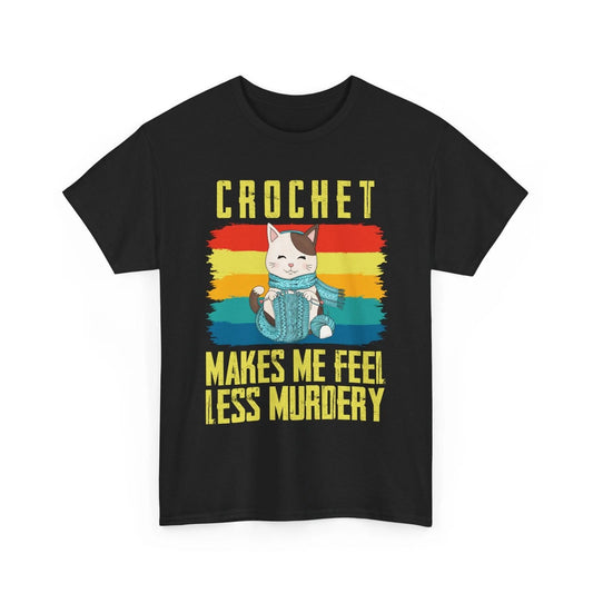 Knitting Shirt, Funny Knitting Cat Crochet Make Me Crocheting Lovers Shirt