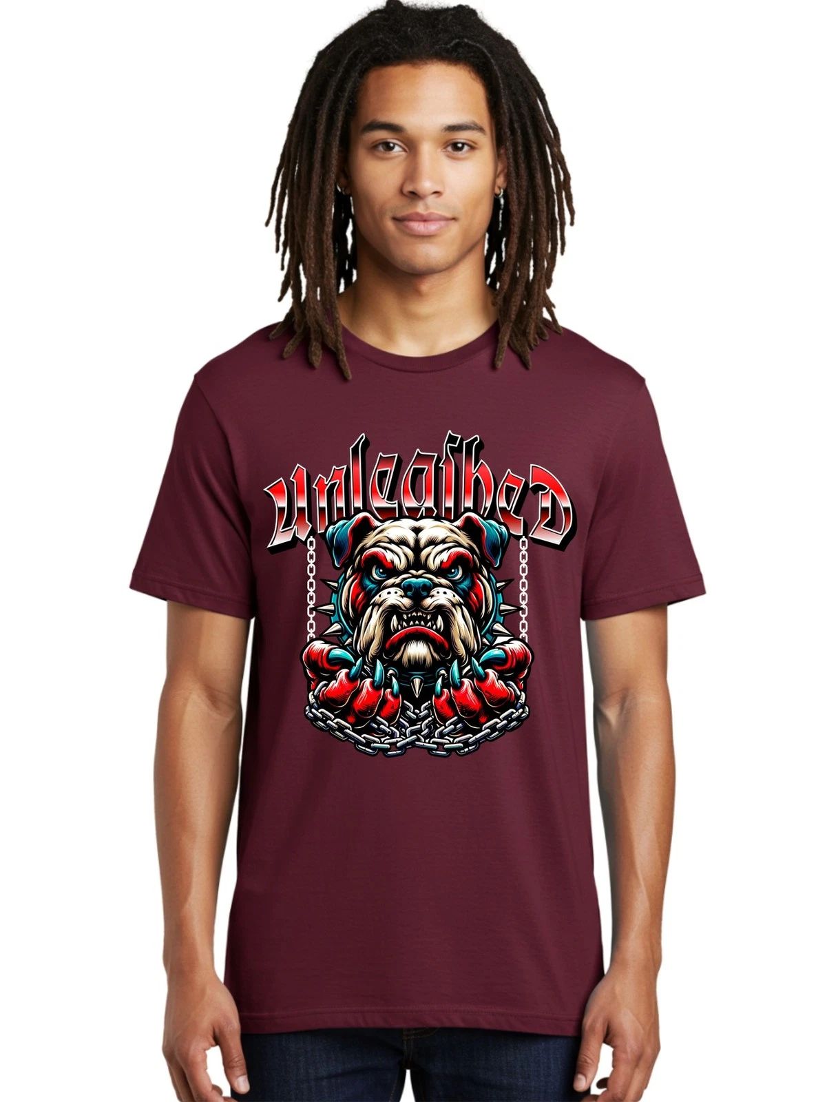 Unleashed Mens Graphic Tee,100% Cotton,Casual Summer Wear