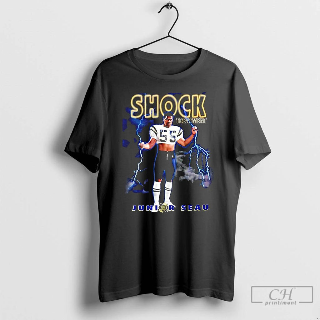 Classic Shock Treatment Junior Seau San Diego Chargers T Shirts