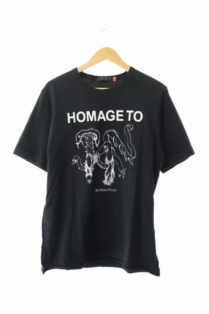 UNDERCOVER 05SS But Beautiful2 Homage To T-Shirt Black Cotton Size 2 Used