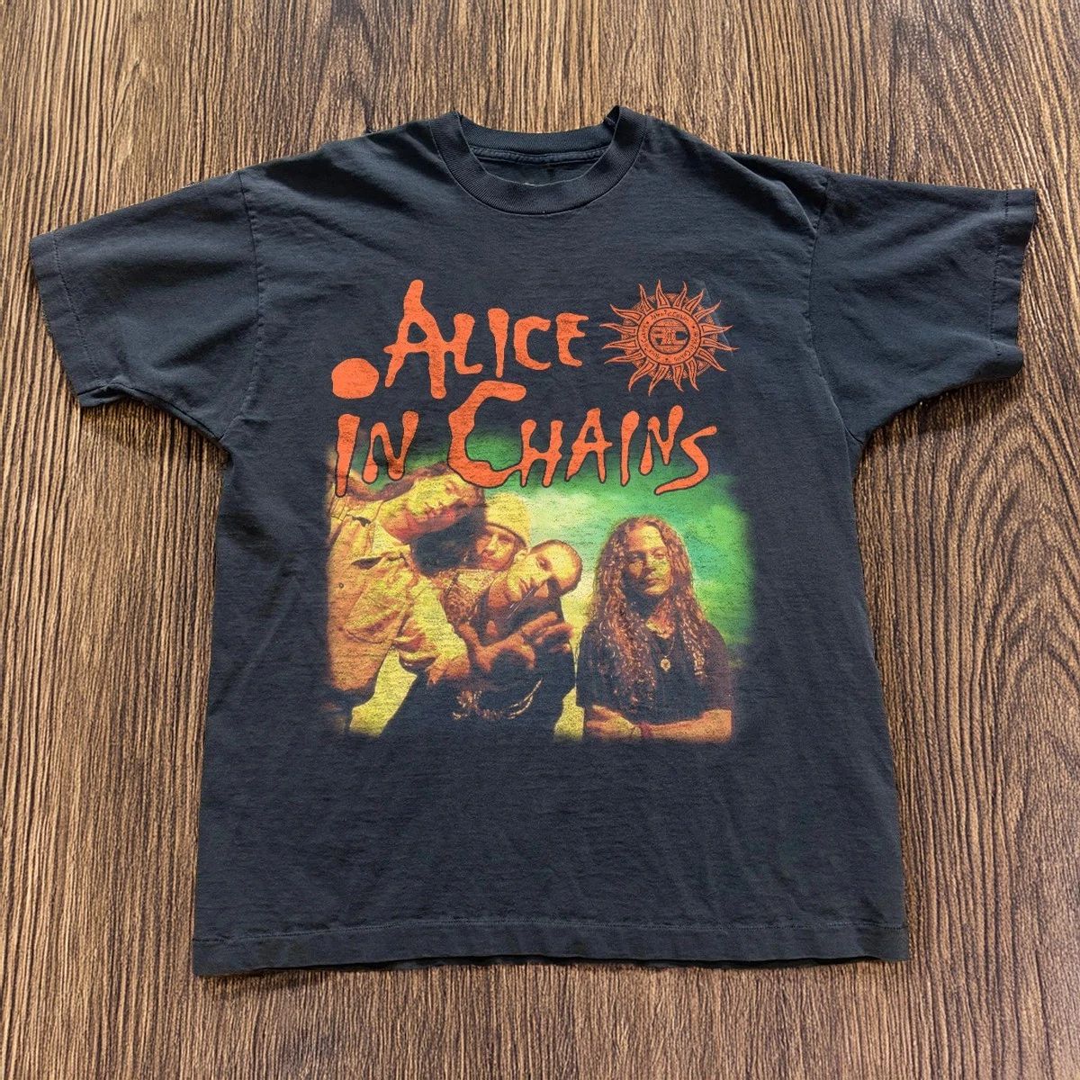 HOT! Vintage Alice In Chains Unisex Black Cotton T-shirt Size S-5XL