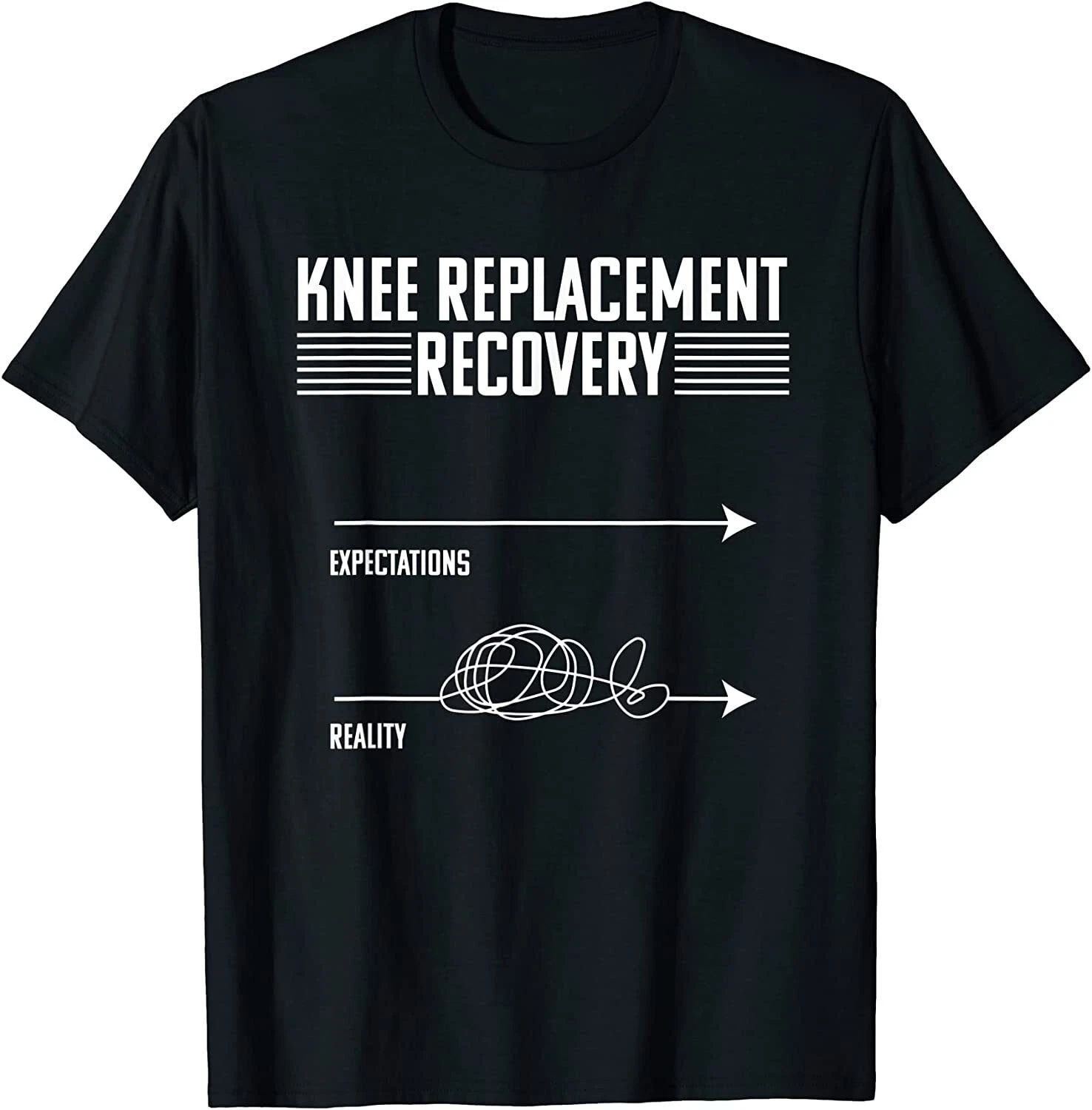 NEW LIMITED Knee Replacement Surgery Funny Joint Recovery Gag T-Shirt