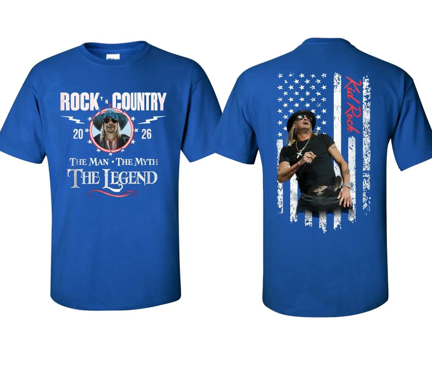 Kid Rock Tour 2026 All Over T-Shirt, FAST SHIP