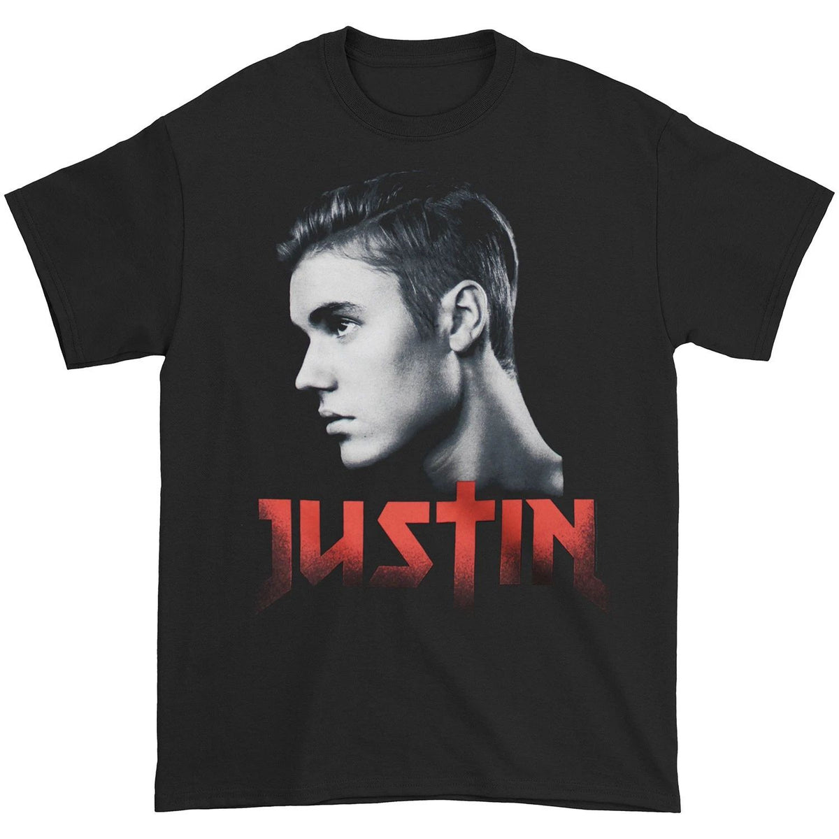 Men's Justin Bieber JUSTIN Slim Fit T-shirt X-Small Black