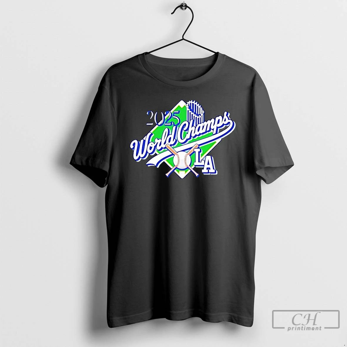 Classic La Baseball 2025 World Series Champions Trophy T Shirts