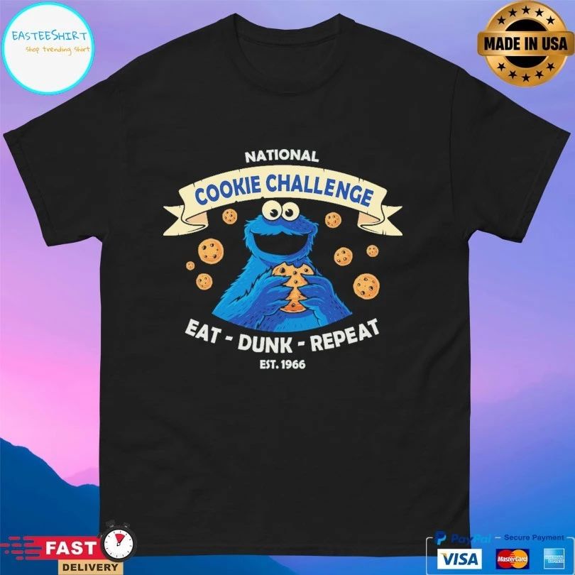 National Cookie Challenge Eat Dunk Repeat Est 1966 T-shirt