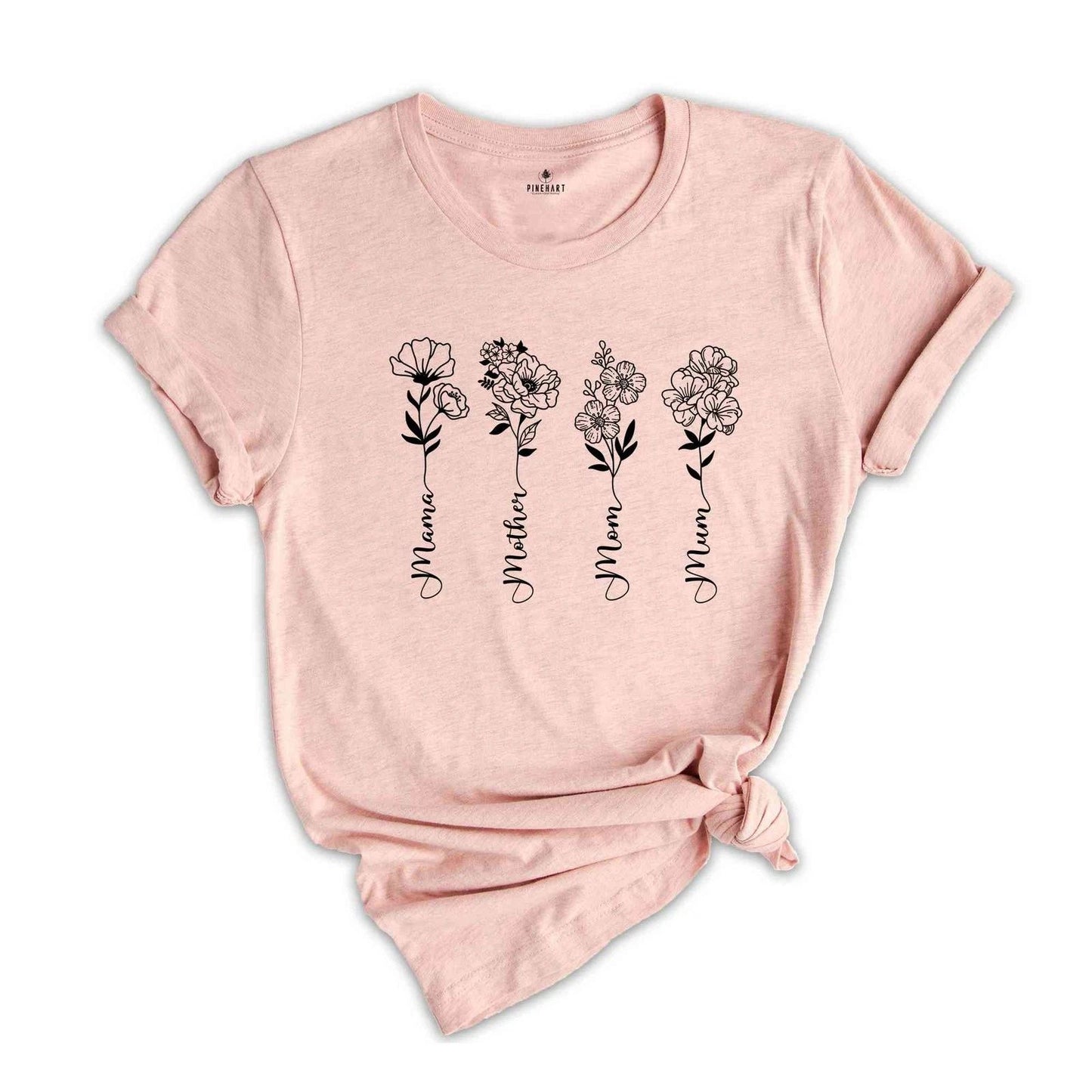 Floral Mother's Day Shirt, Mother's Day Gift, Cute Mom TShirt, New Mom Gift, Mam