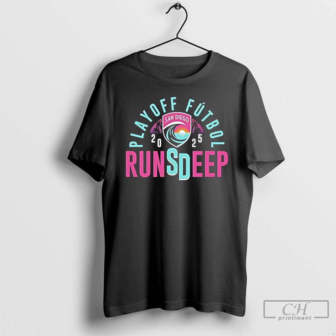 Classic San Diego Wave Fc Playoff Futbol 2025 Retro Vibe T Shirts
