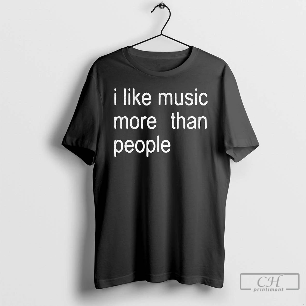 Premium I Like Music More Than People Funny T Shirts