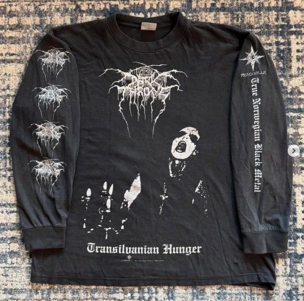 1994 DARKTHRONE TRANSYLVANIAN HUNGER Vintage Long Sleeves Shirt Reprint