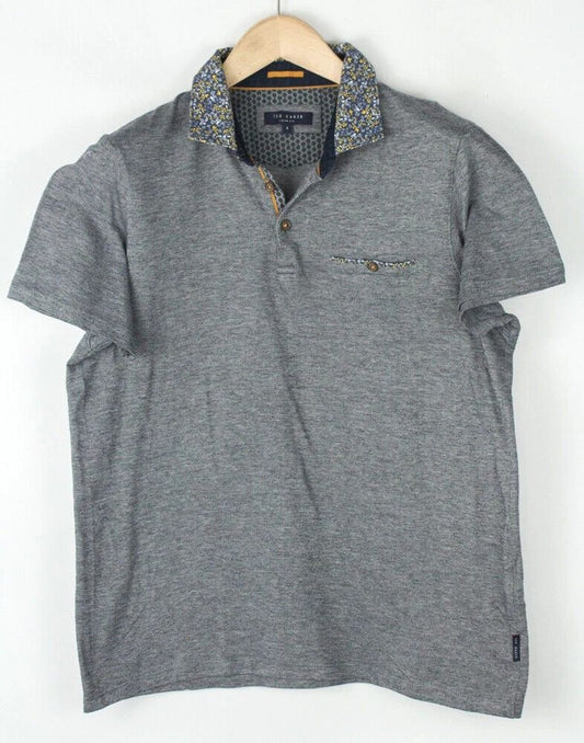 TED BAKER LONDON Men Casual Slim Fit Polo Neck T-Shirt Size L (4)