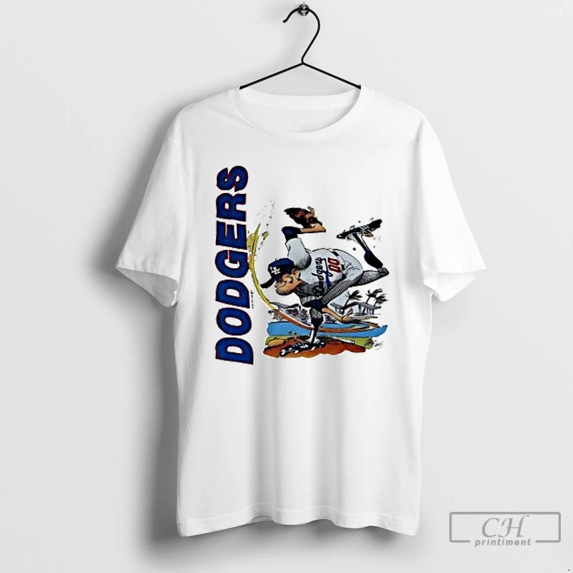 Classic Jack Davis Dodgers Vintage 1989 Cartoon T Shirts
