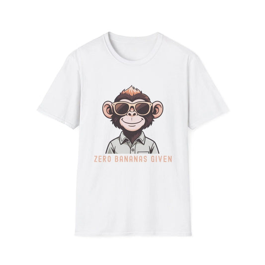 Zero Bananas Given’ Funny Graphic Tee, Trendy Streetwear Humor