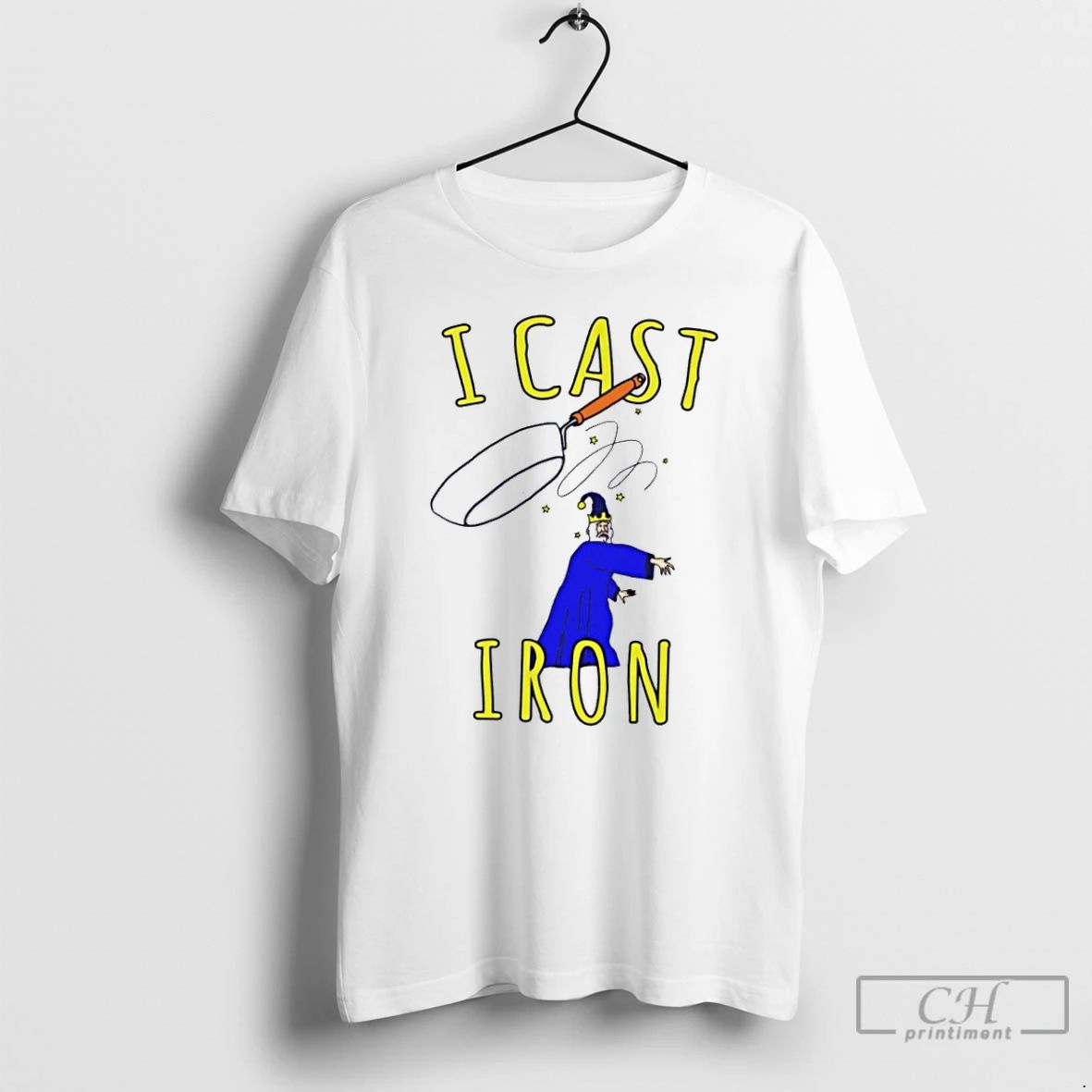Classic Garlic Wizard I Cast Iron T Shirts
