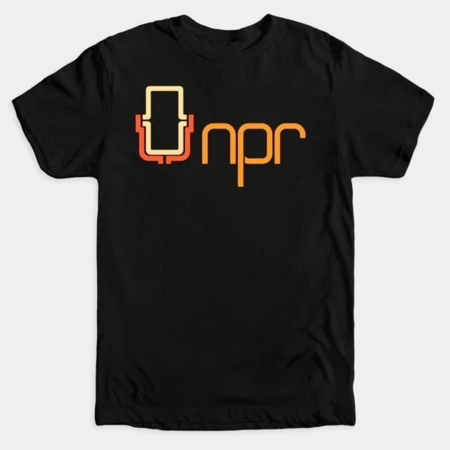 Vintage NPR T-Shirt NPR National Public Radio’s 70’s Logo Tee for Guys
