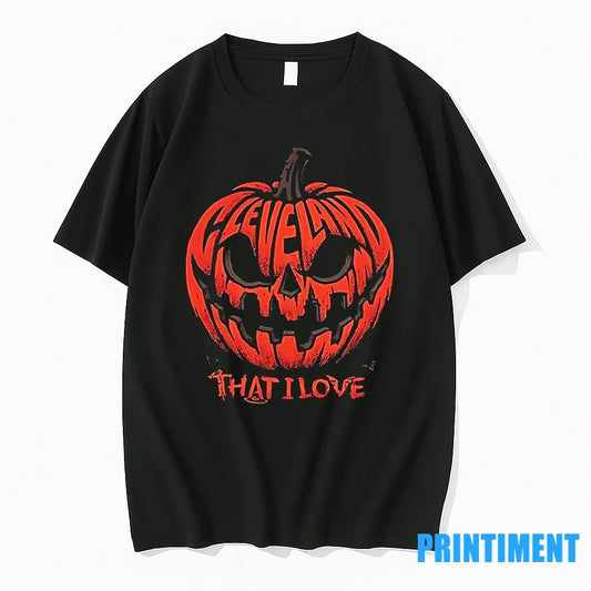 Cleveland That I Love Pumpkin Halloween 2025 Tshirts Sweater