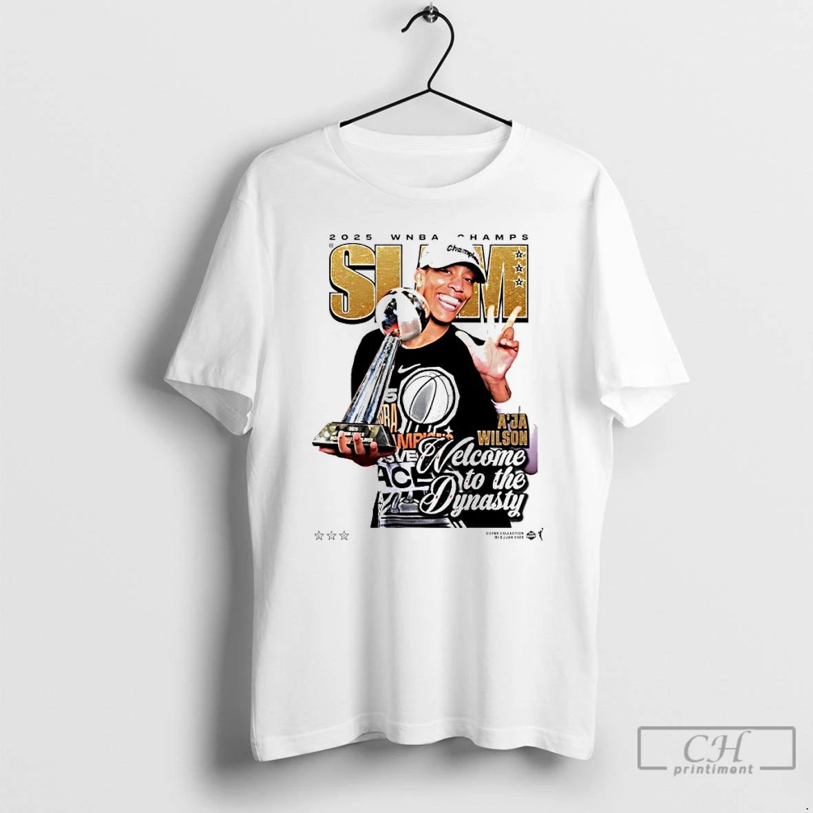 Classic Aja Wilson Slam Welcome To The Dynasty 2025 Wnba Champs T Shirts