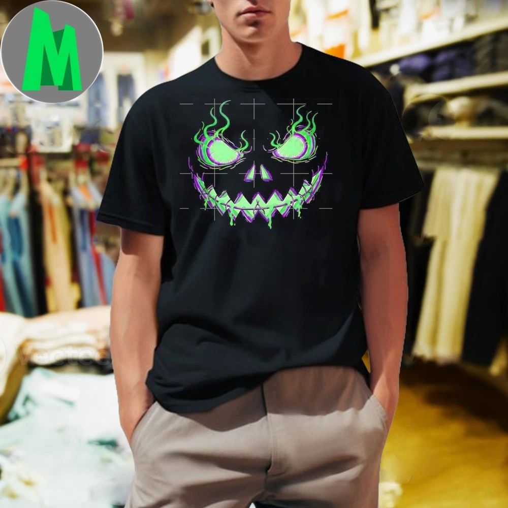 Scary Pumpkin Jack O Lantern Spooky Halloween Shirt