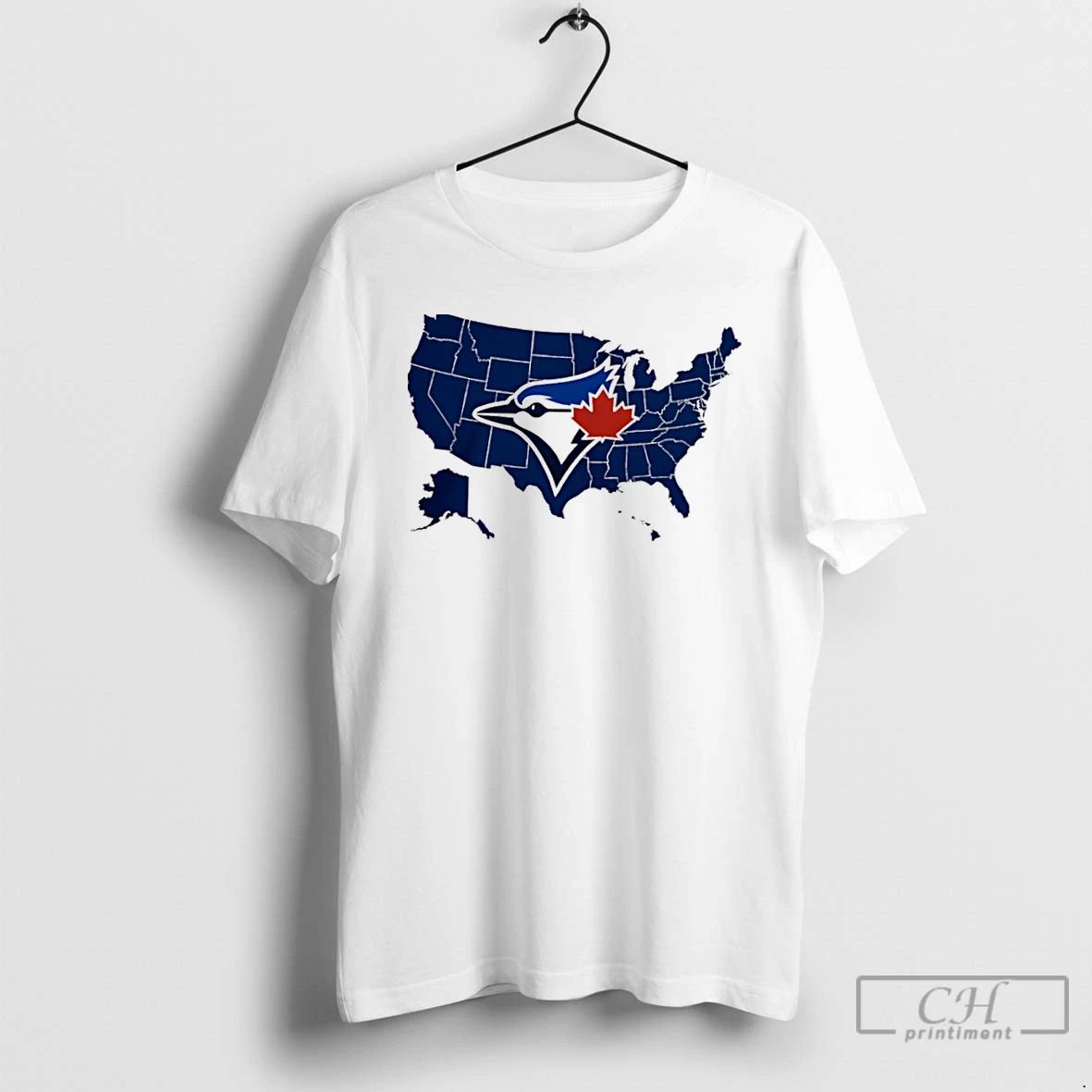 Classic Map Of America Toronto Blue Jays World Series T Shirts