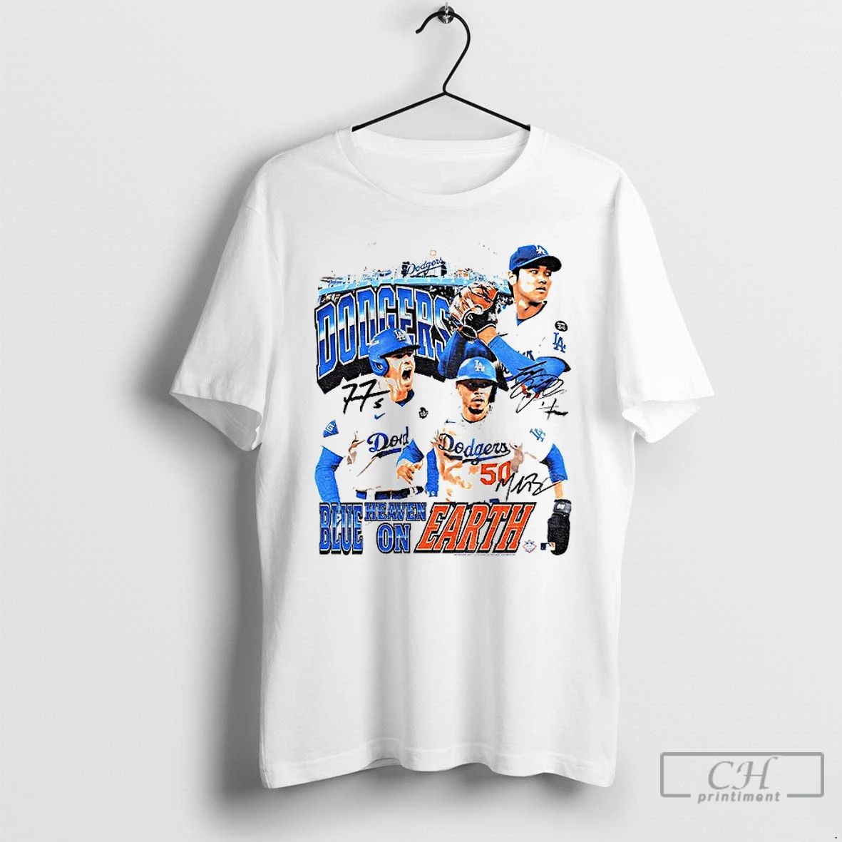 Classic Shohei Ohtani Mookie Betts And Yoshinobu Yamamoto Los Angeles Dodgers Mlb Blue Heaven On