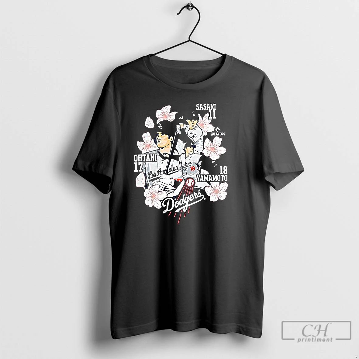 Classic Shohei Ohtani And Yoshinobu Yamamoto Los Angeles Dodgers Flower T Shirts