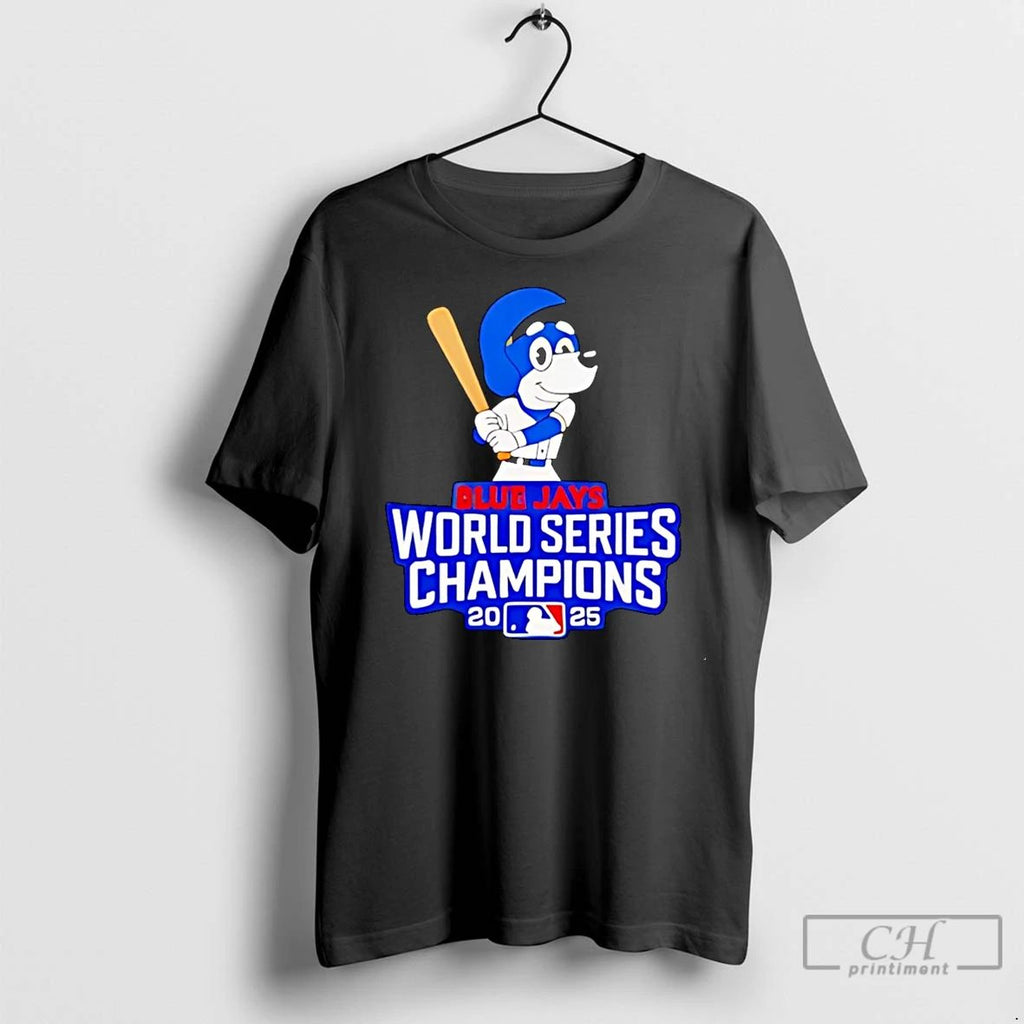 Classic Bluey Blue Jays World Series Champions 2025 Christmas Ornaments
