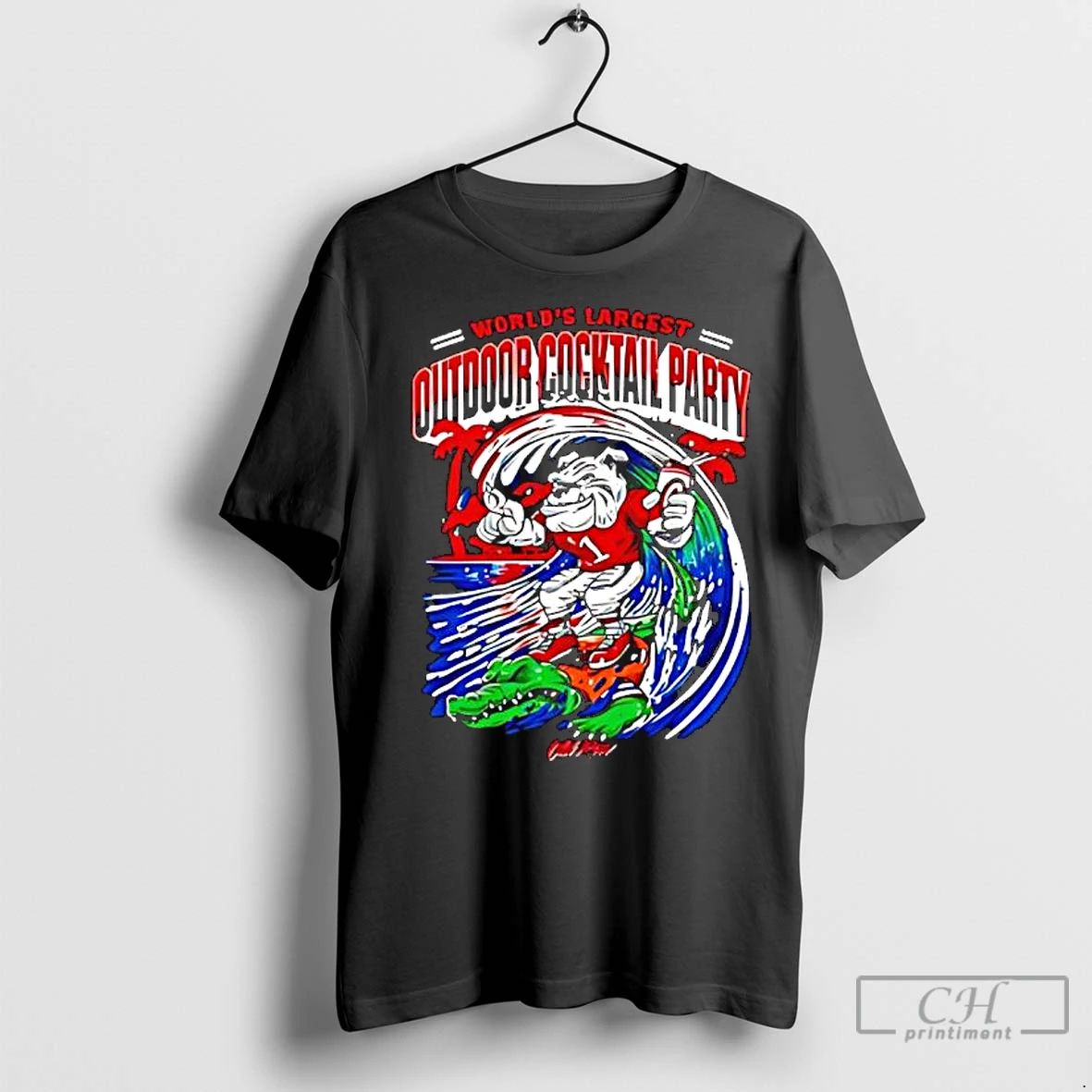 Classic Worlds Largest Outdoor Cocktail Party Georgia Bulldogs And Florida Gators College Mascots