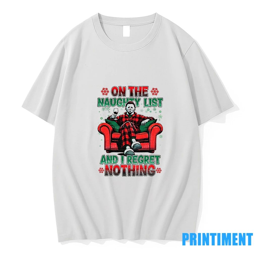 Michael Myers On The Naughty List And I Regret Nothing Christmas Tshirts Sweater