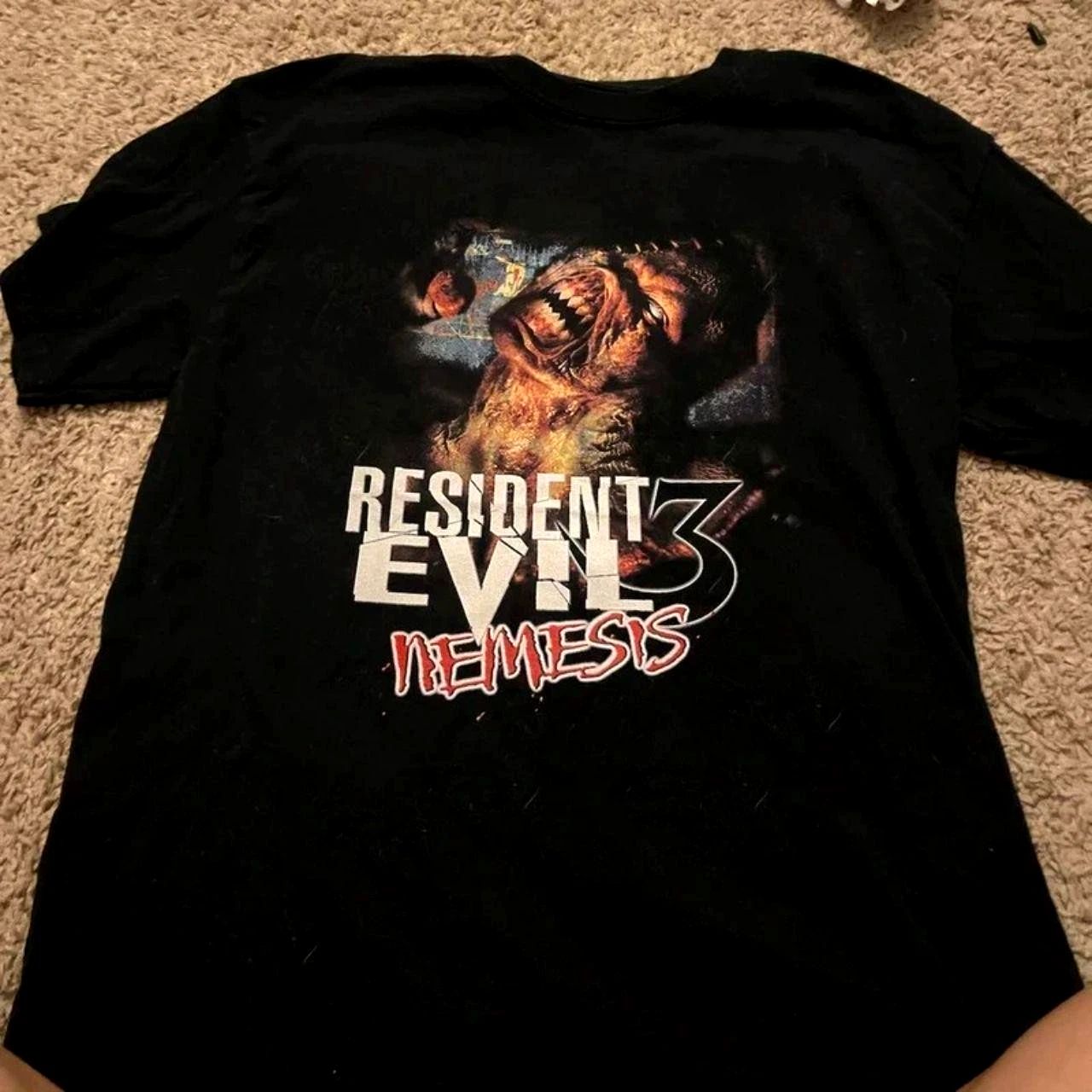 Vintage Resident Evil 3 Nemesis T-Shirt Horror Game Graphic Tee S-5XL