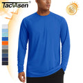 Men's Long Sleeve Sun Shirts UPF 50+ Outdoor Fishing Casual Performance T-Shirts