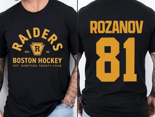 HOT! Ilya Rozanov #81-Boston Raiders Tee, Heated Rivalry Inspired Unisex T-Shirt