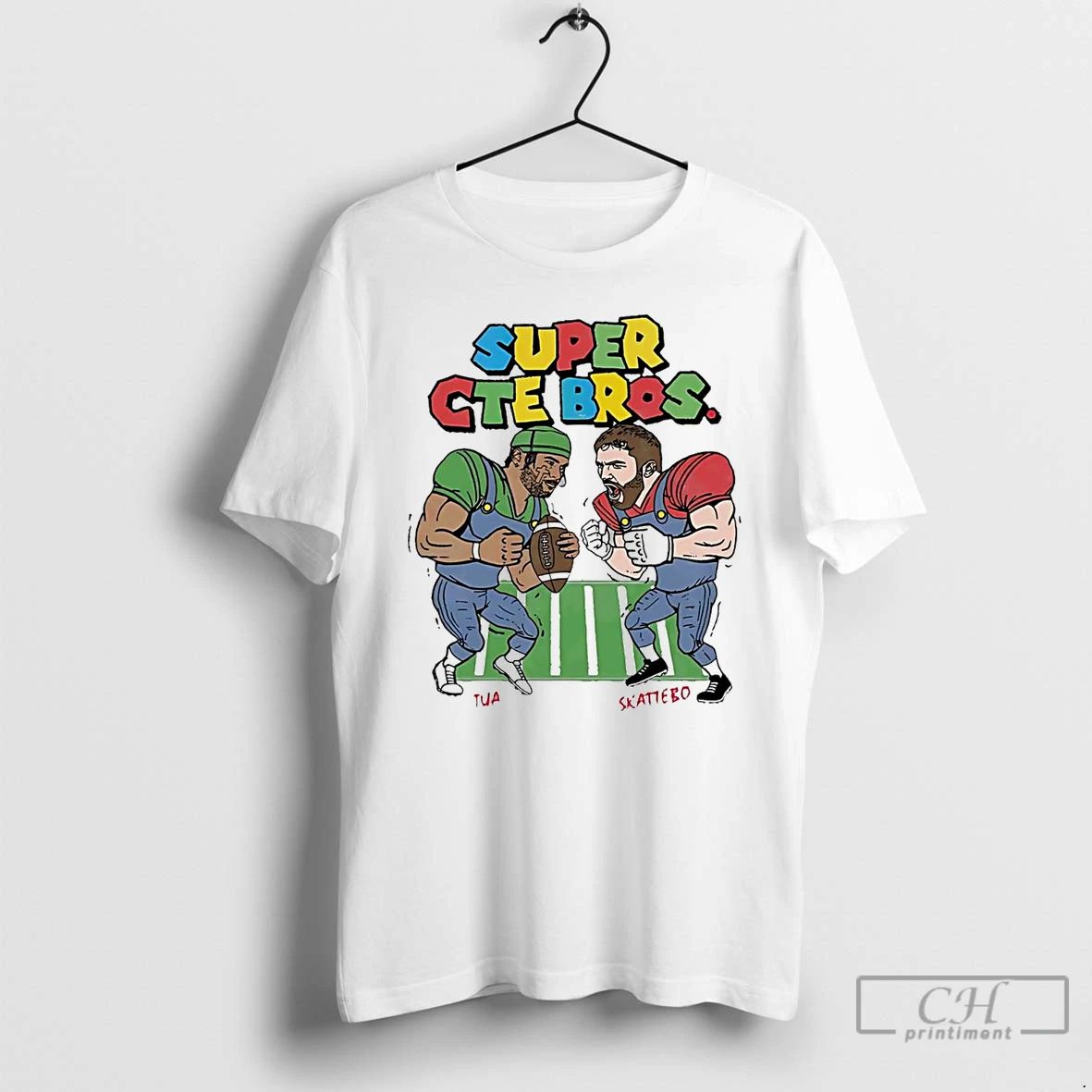 Classic Tua Tagovailoa Vs Cam Skattebo Super Cte Bros T Shirts
