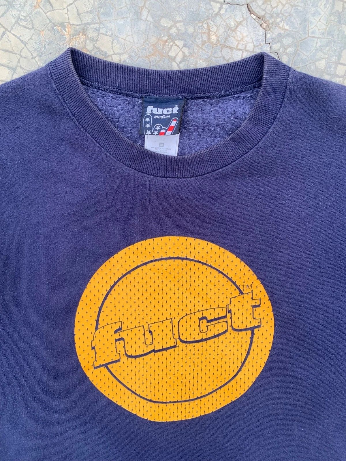 90’s FUCT skateboard circle logo crewneck