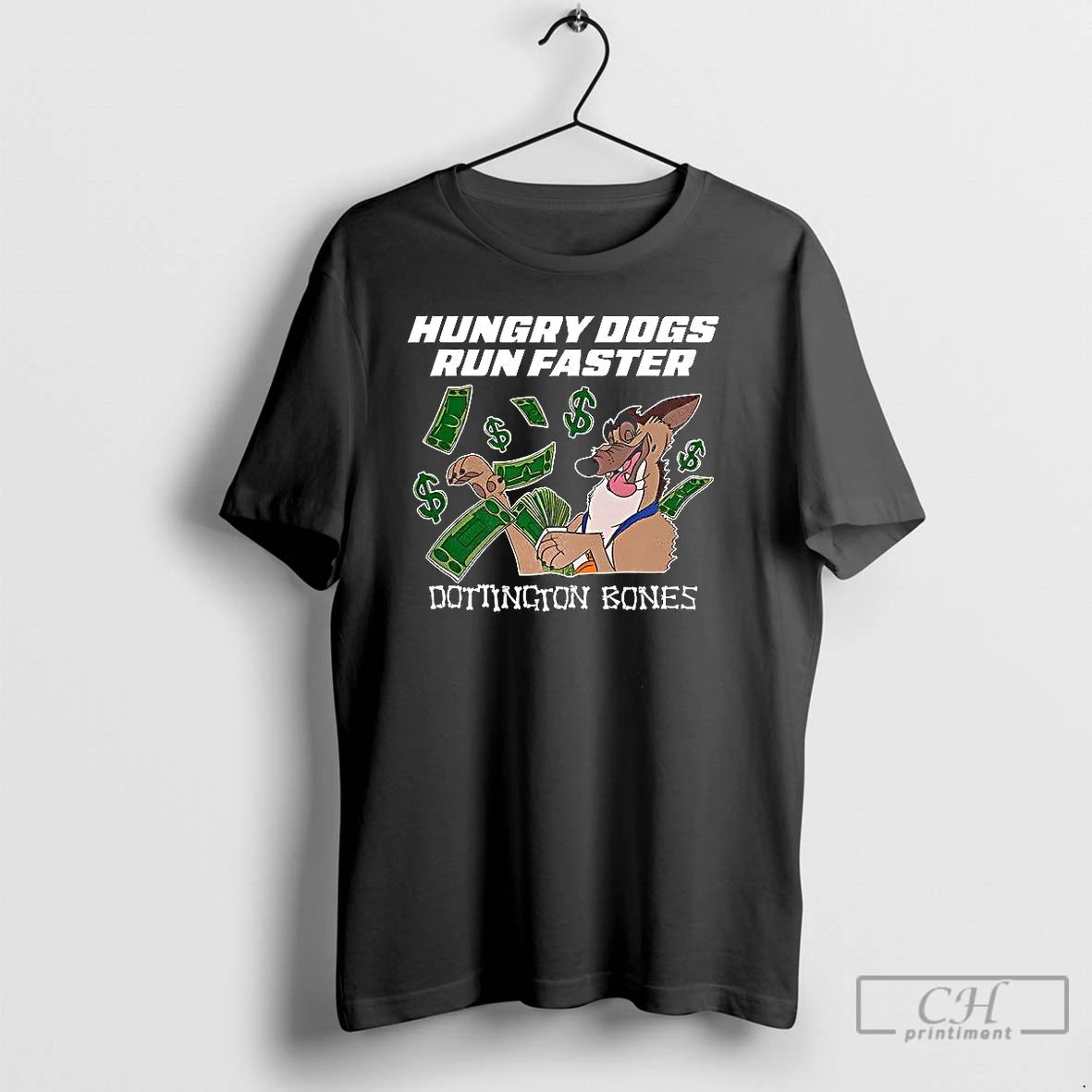 Classic Hungry Dogs Run Faster Donington Bones T Shirts