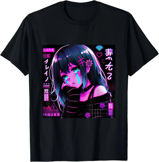 Vaporwave Anime  Japanese Aesthetic Anime Otaku T-Shirt