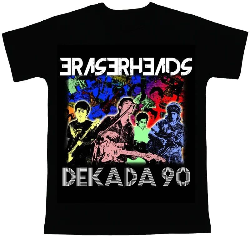 Vtg Eraserheads Dekada 90 Cotton Black All Size Men Women Shirt