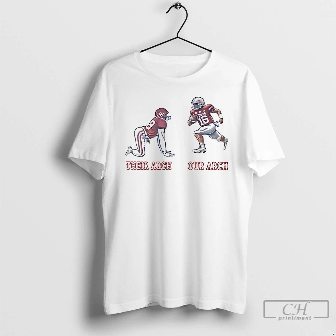 Classic Their Arch Our Arch Oklahoma Vs Texas 2025 Ncaa Football T Shirts Hoodie Longsleeve