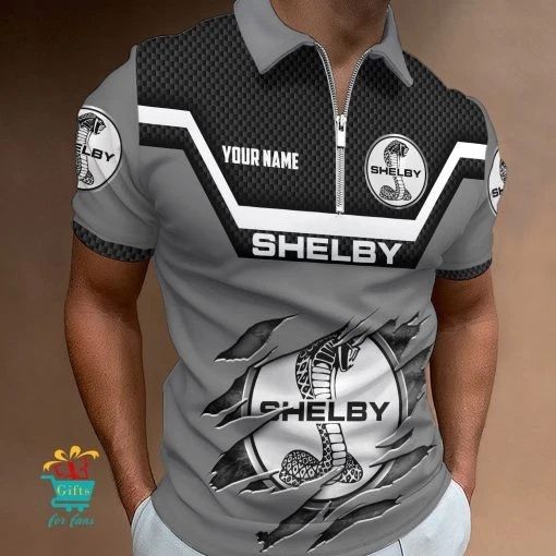 Shelby Custom Name New Design Zipper Polo Shirt