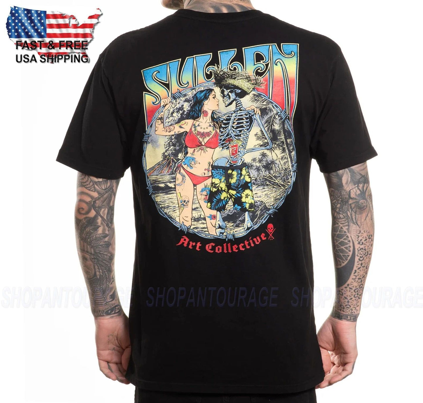 Sullen Art Collective Primal Urge Premium SCM7182 Short Sleeve T-shirt For Men