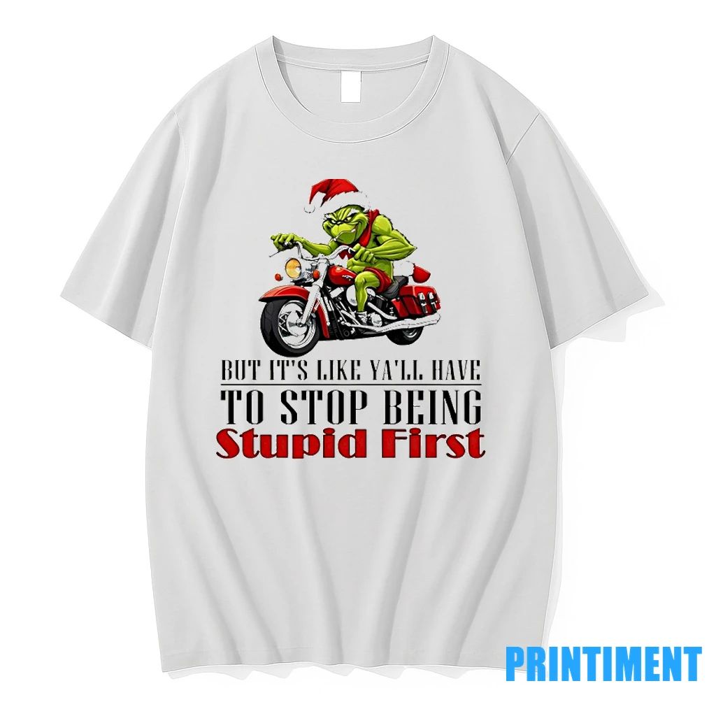 Grinch Santa Hat Im Trying To Stop Being Mean But Its Like Yall Have To