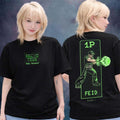 Feid Merch Falxxo Tour 2026 Player 1 Double Sided Unisex T-Shirt S-5XL