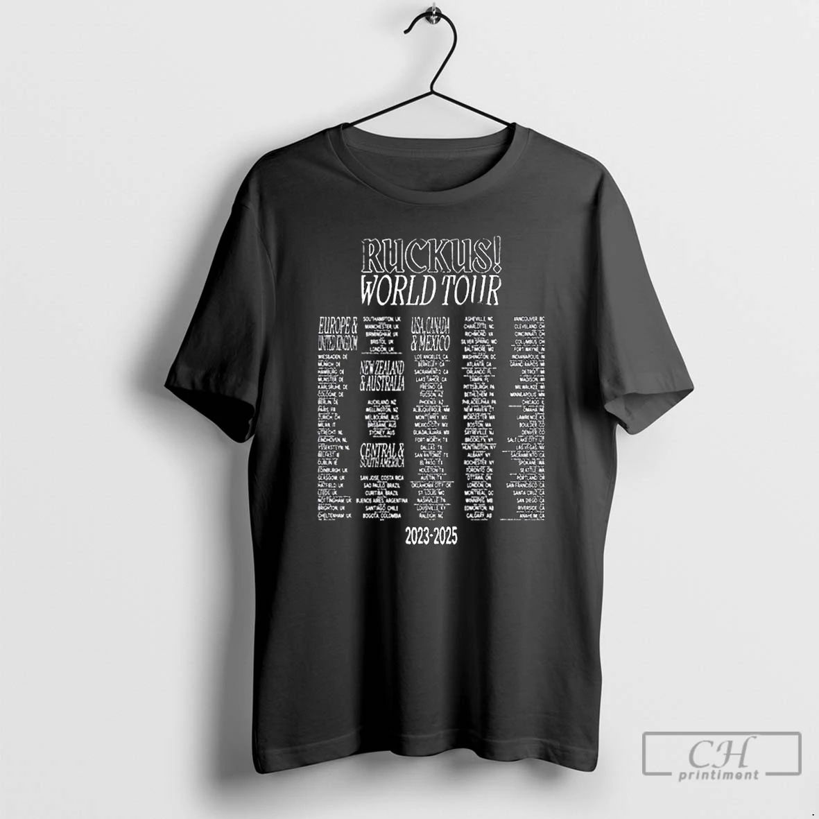 Classic Movements Ruckus 2023 2025 World Tour Long Sleve T Shirts