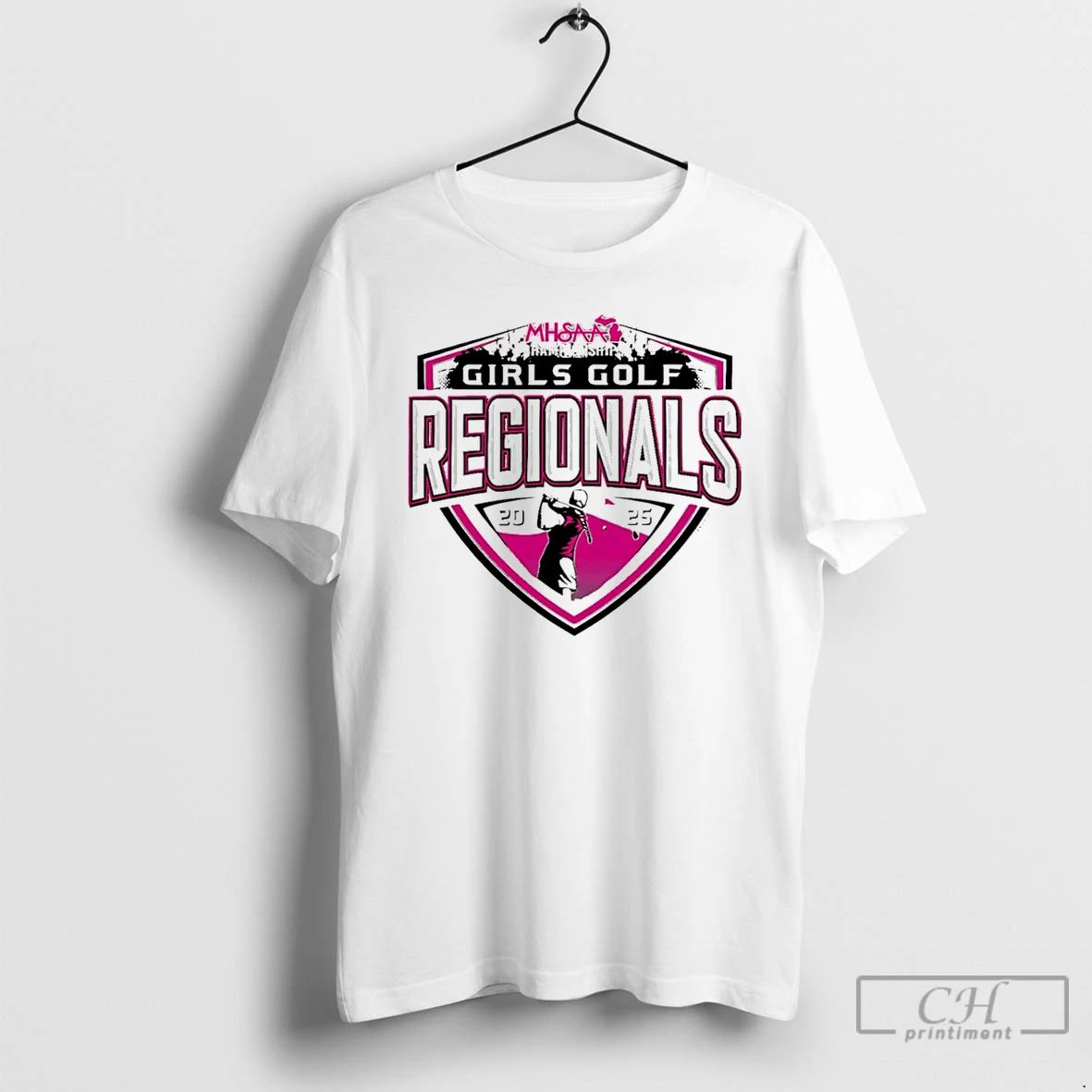 Classic 2025 Mhsaa Girls Golf Regionals Logo T Shirts Hoodie Longsleeve