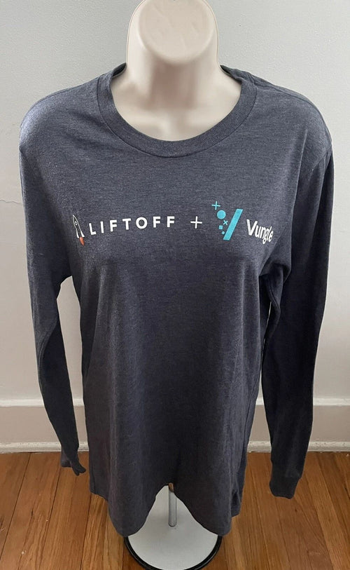 Allmade Unisex Long Sleeve Tri-Blend Crew Neck Stylish T-Shirt Liftoff + Vungle